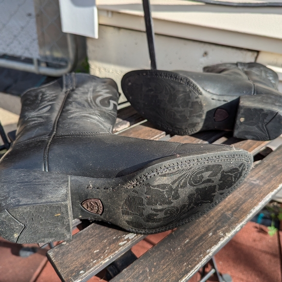 Ariat Black Western/Cowboy Boots W sz 7 - Picture 4 of 6
